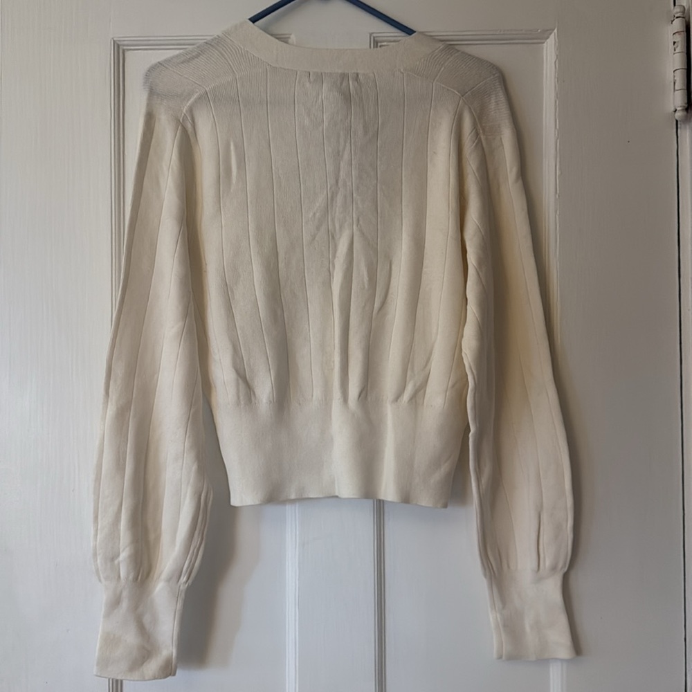 Banana Republic Cardigan, NWT, Cream, Large - Picture 5 of 7
